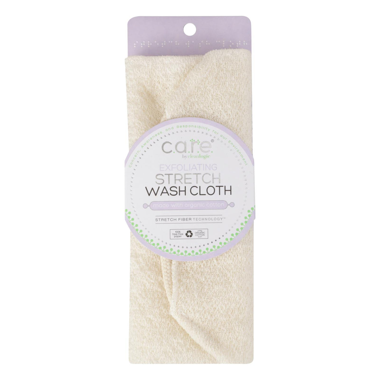 Cleanlogic Exfoliating Stretch Washcloth - Cozy Farm