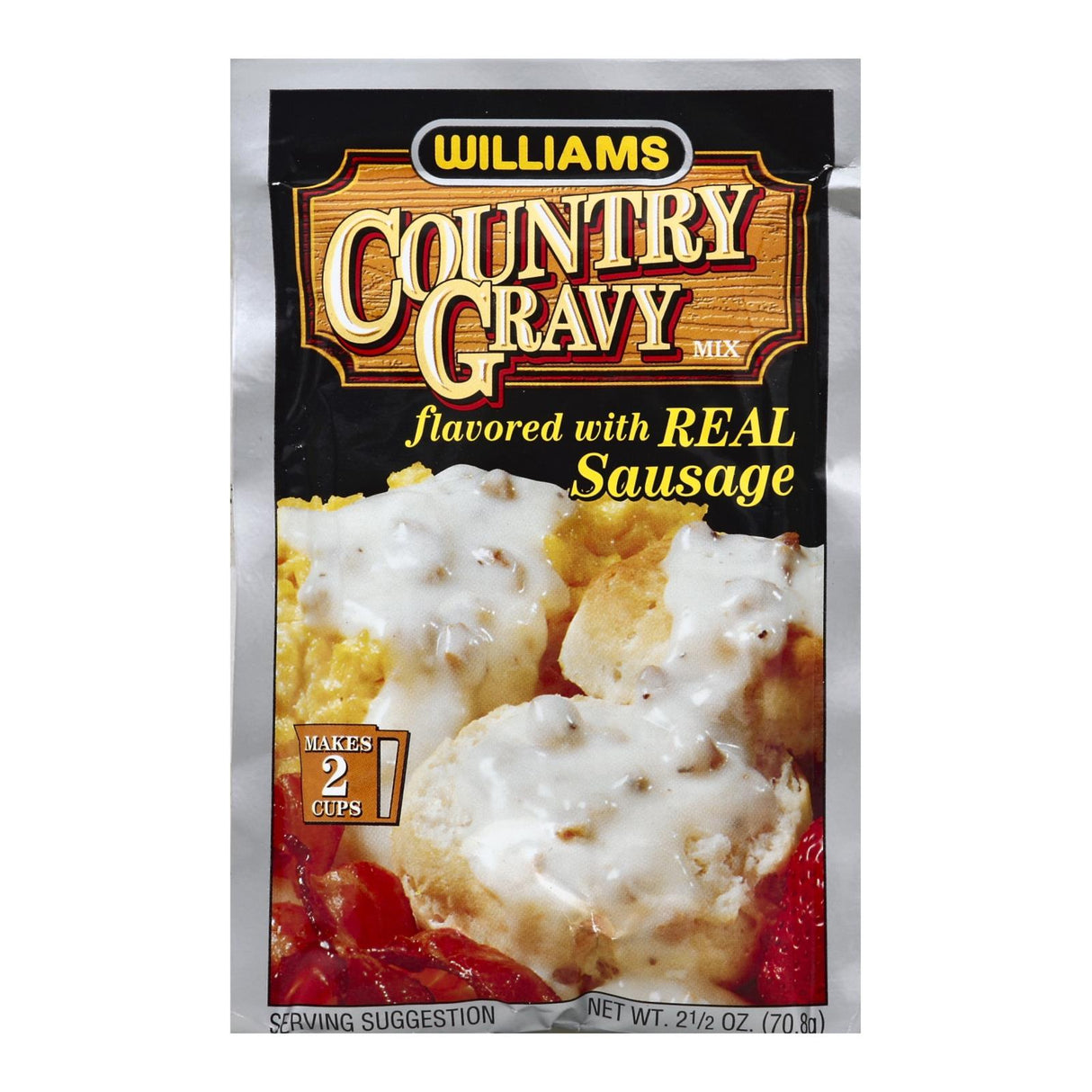 Williams Country Real Sausage Gravy, 2.5 Oz. (Case of 12) - Cozy Farm