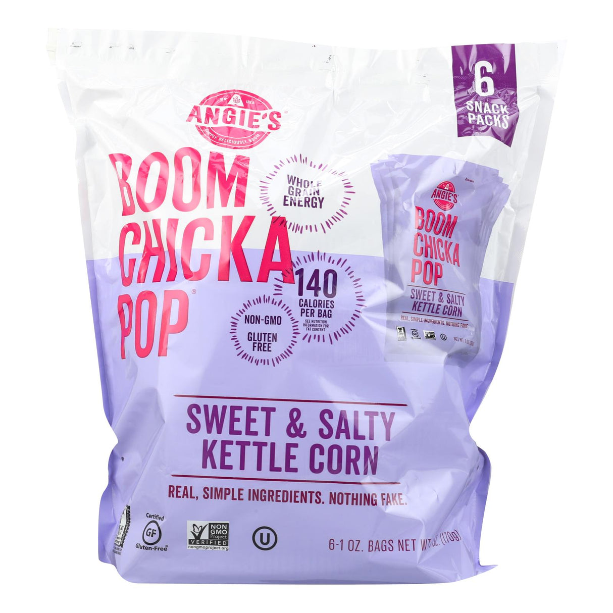 Angie's Kettle Corn: Sweet & Salty Sensation (Pack of 4 - 6 OZ) - Cozy Farm