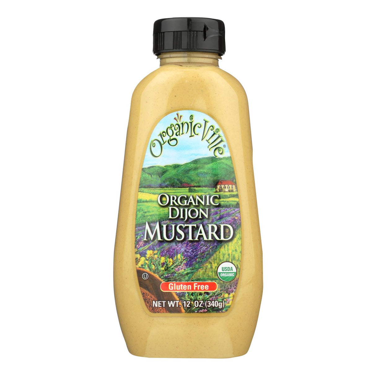 Organic Ville Stone Ground Organic Mustard (12 Pack - 12 Oz.) - Cozy Farm