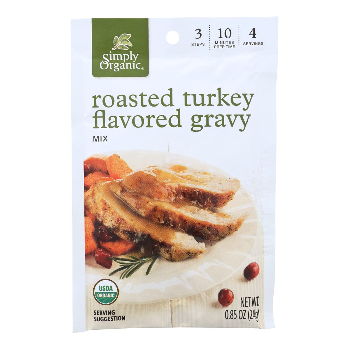 Simply Organic Roasted Turkey Flavored Gravy Seasoning Mix (12-Pack) - Cozy Farm
