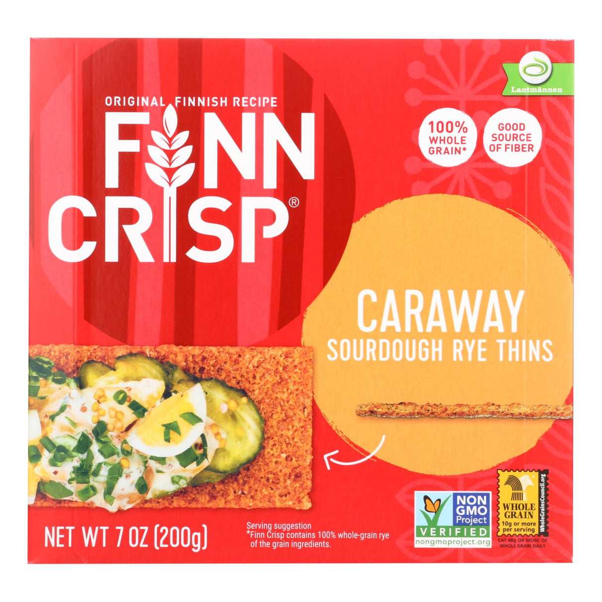 Finn Crisp Caraway Crispbread, 9-Pack, 7 Oz Each - Cozy Farm