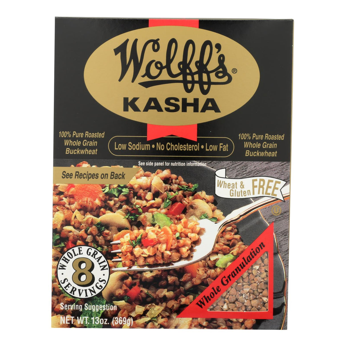 Wolff's Kasha Whole Granulation (Pack of 6 - 13 Oz.) - Cozy Farm