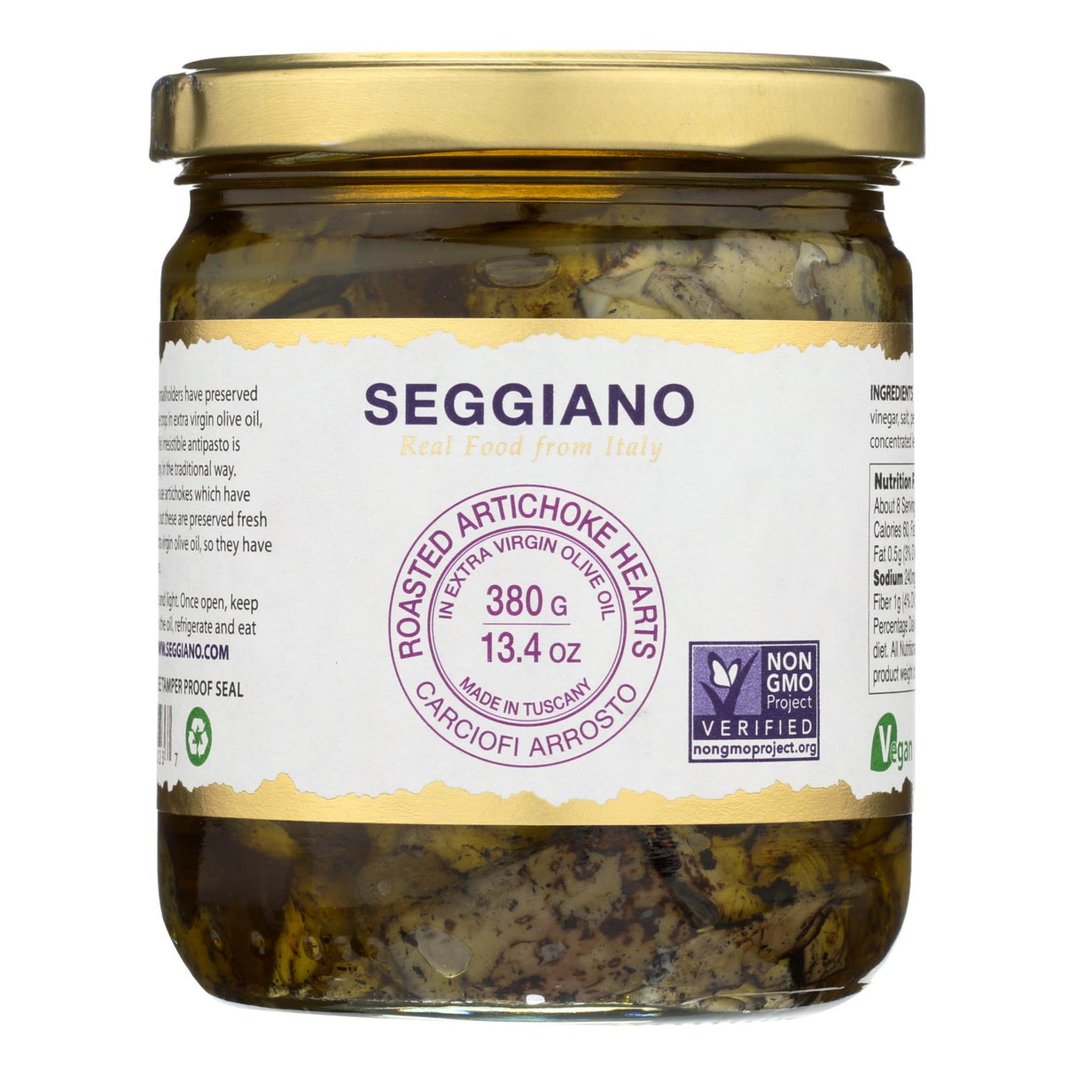 Seggiano Roasted Artichoke Hearts 13.4 Oz. (Pack of 6) - Cozy Farm