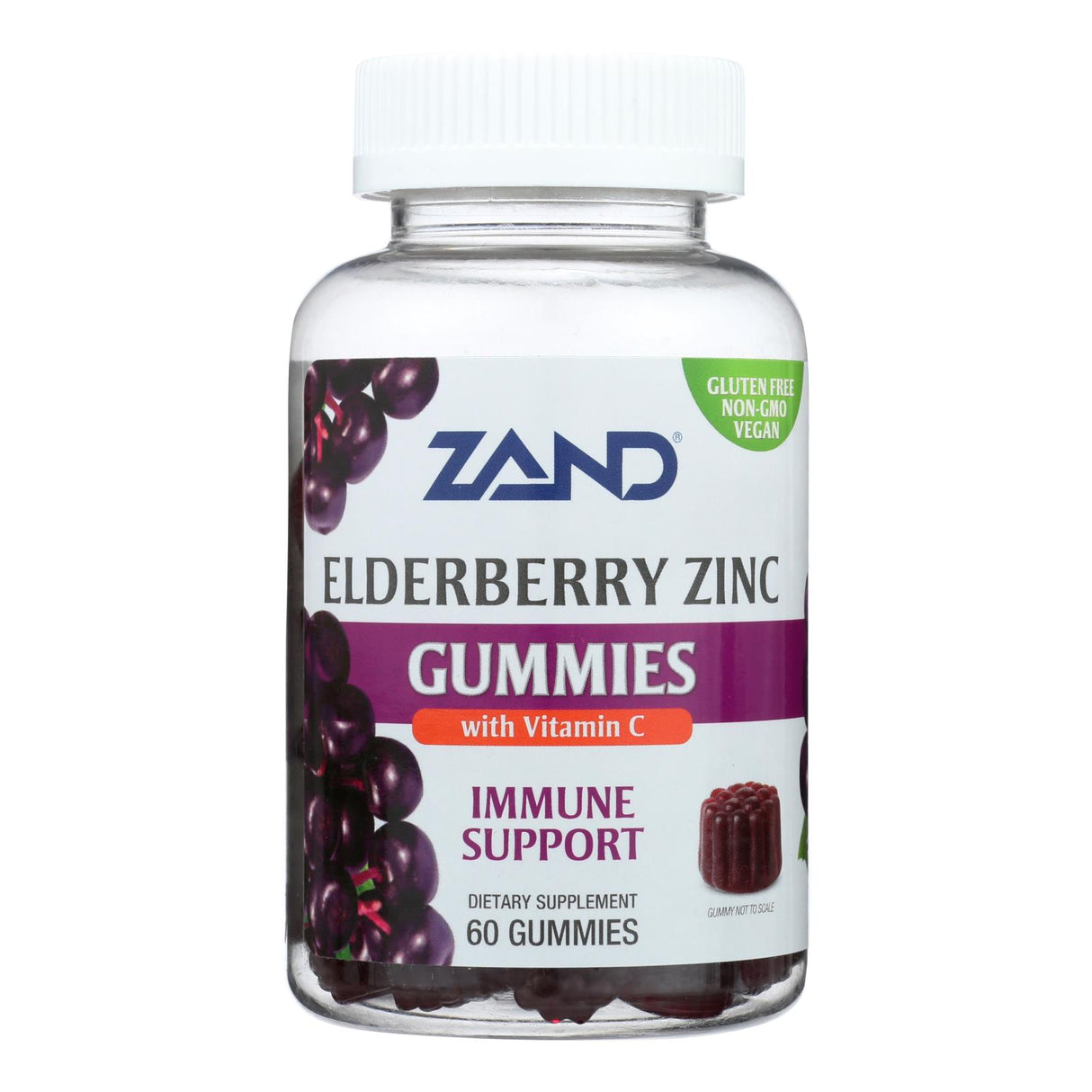 Zand Premium Elderberry Zinc Gummies (Pack of 60) Immune Support - Cozy Farm