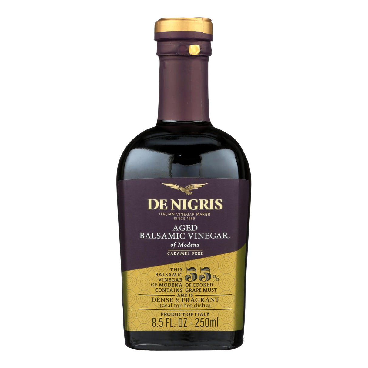 De Nigris Aged Balsamic Vinegar, 8.5 Fl Oz., Pack of 6 - Cozy Farm