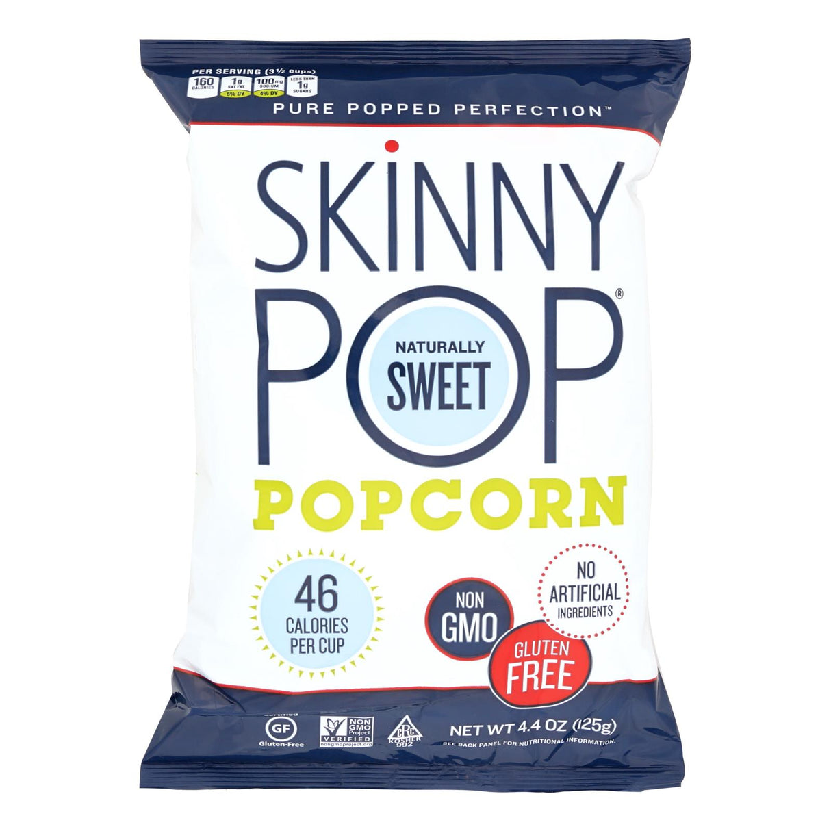 Skinnypop Popcorn - Naturally Sweet, 4.4 Oz. (Pack of 12) - Cozy Farm