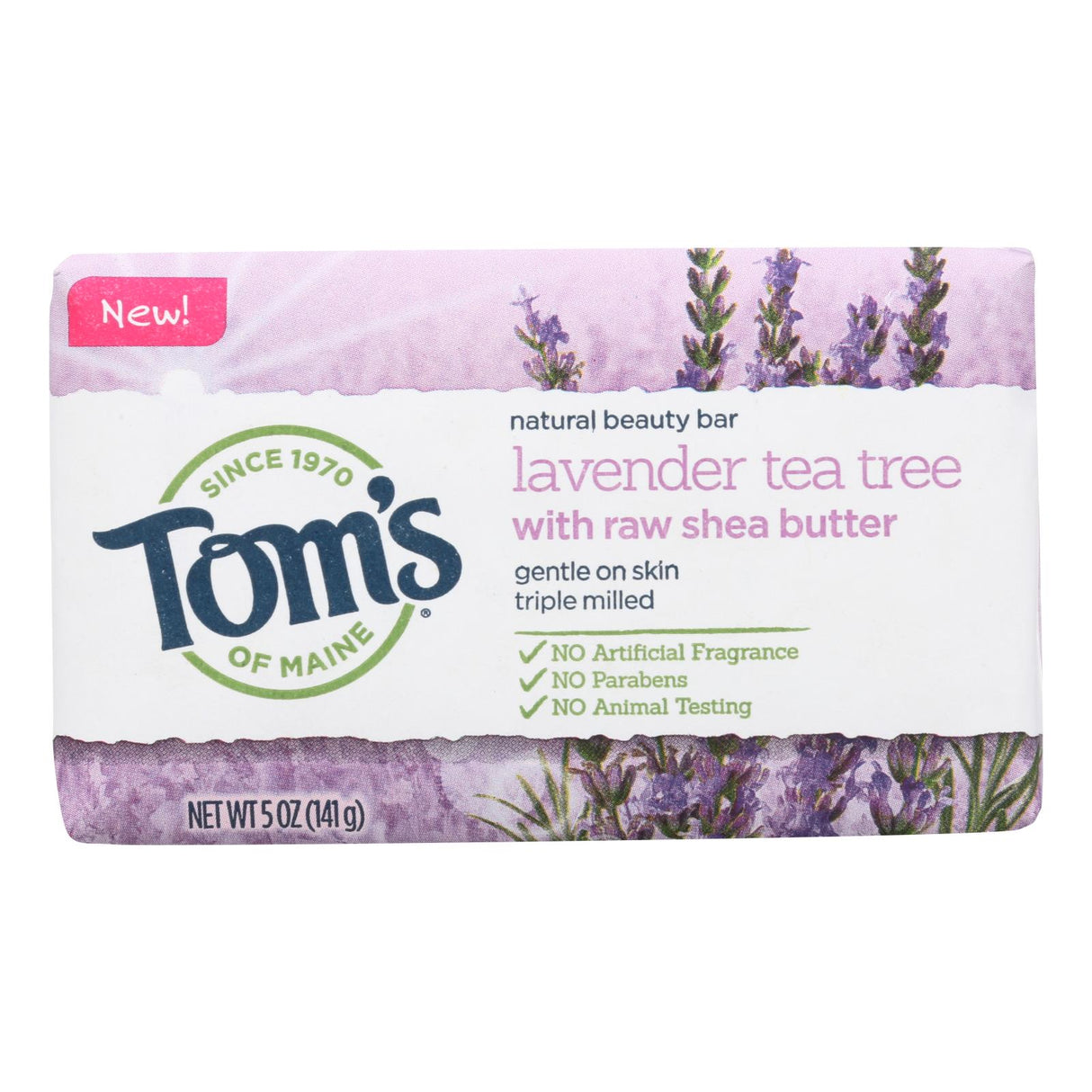 Tom's of Maine Lavender Tea Tree Beauty Bar Soap (Pack of 6) - Cozy Farm