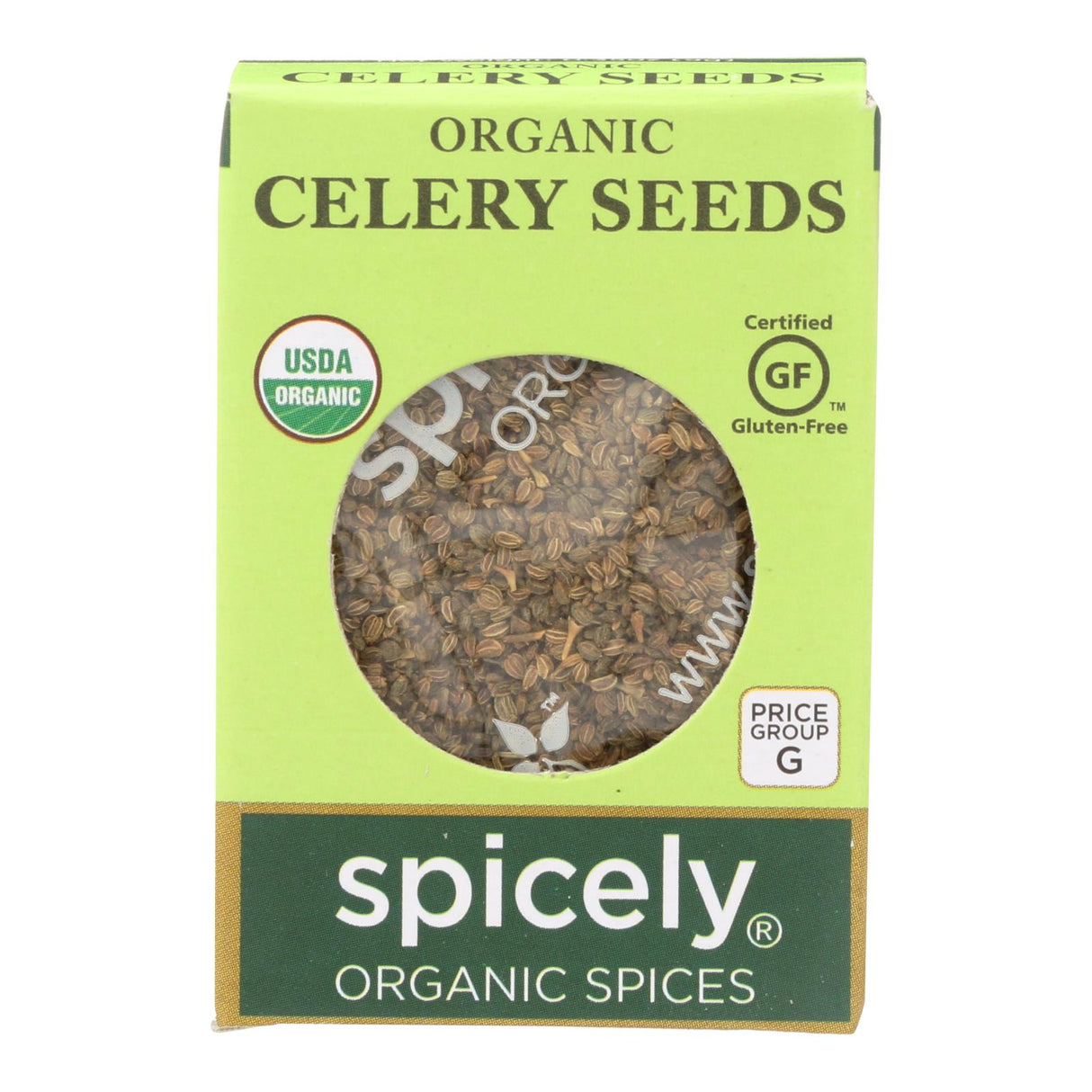 Spicely Organics Organic Celery Seeds, 0.35 Oz., Case of 6 - Cozy Farm
