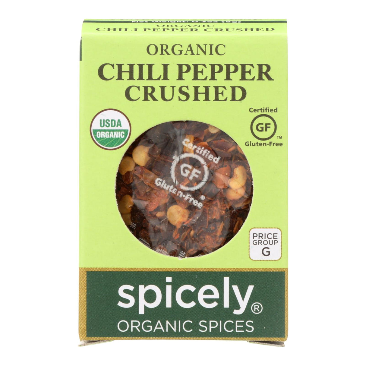 Spicely Organics Crushed Organic Chili Pepper (Pack of 6 - 0.3 Oz) - Cozy Farm
