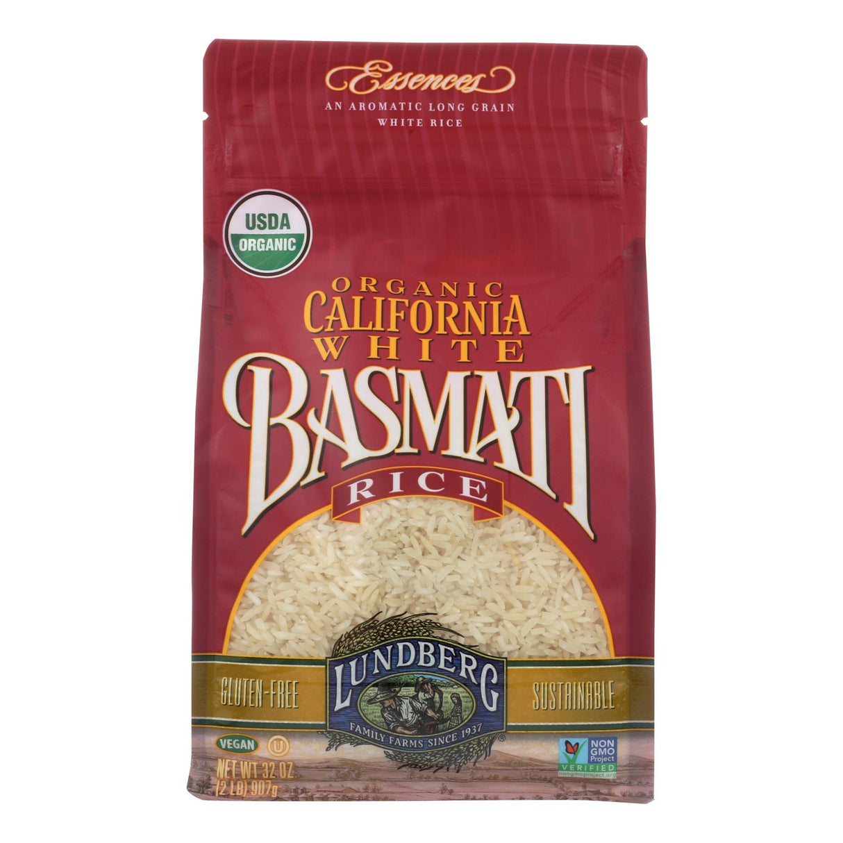 Lundberg Organic White Basmati Rice (6 x 2 Lb.) - Cozy Farm