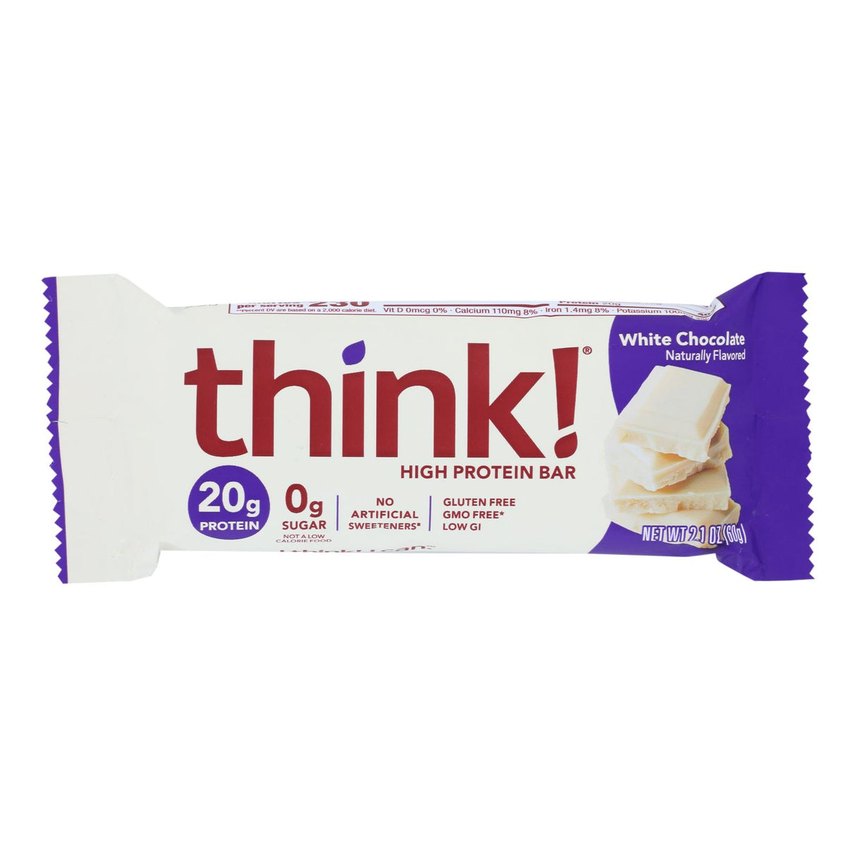 Thinn Bar White Chocolate Bar - 2.1 Oz. (Pack of 10) - Cozy Farm