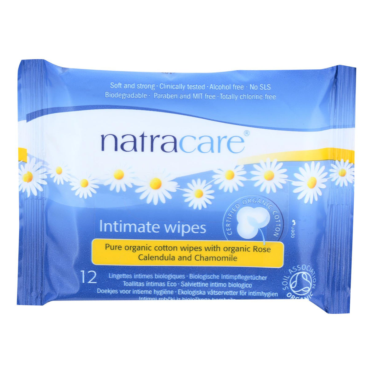 Natracare Organic Cotton Intimate Cleansing Wipes (Pack of 12) - Cozy Farm