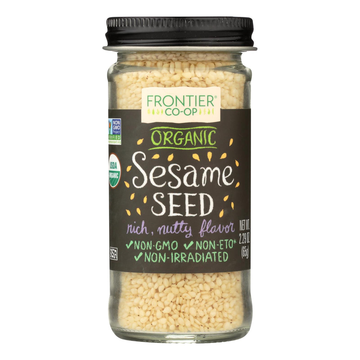 Frontier - Organic Whole Sesame Seeds (2.32 Oz.) - Cozy Farm