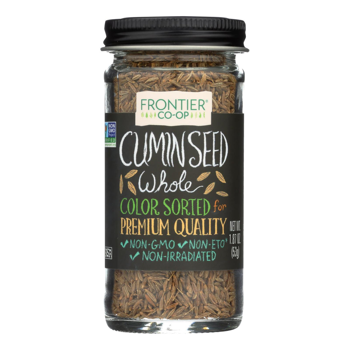 Frontier Herb Cumin Seed (Whole, Dewhiskered) - 1.87 Oz - Cozy Farm