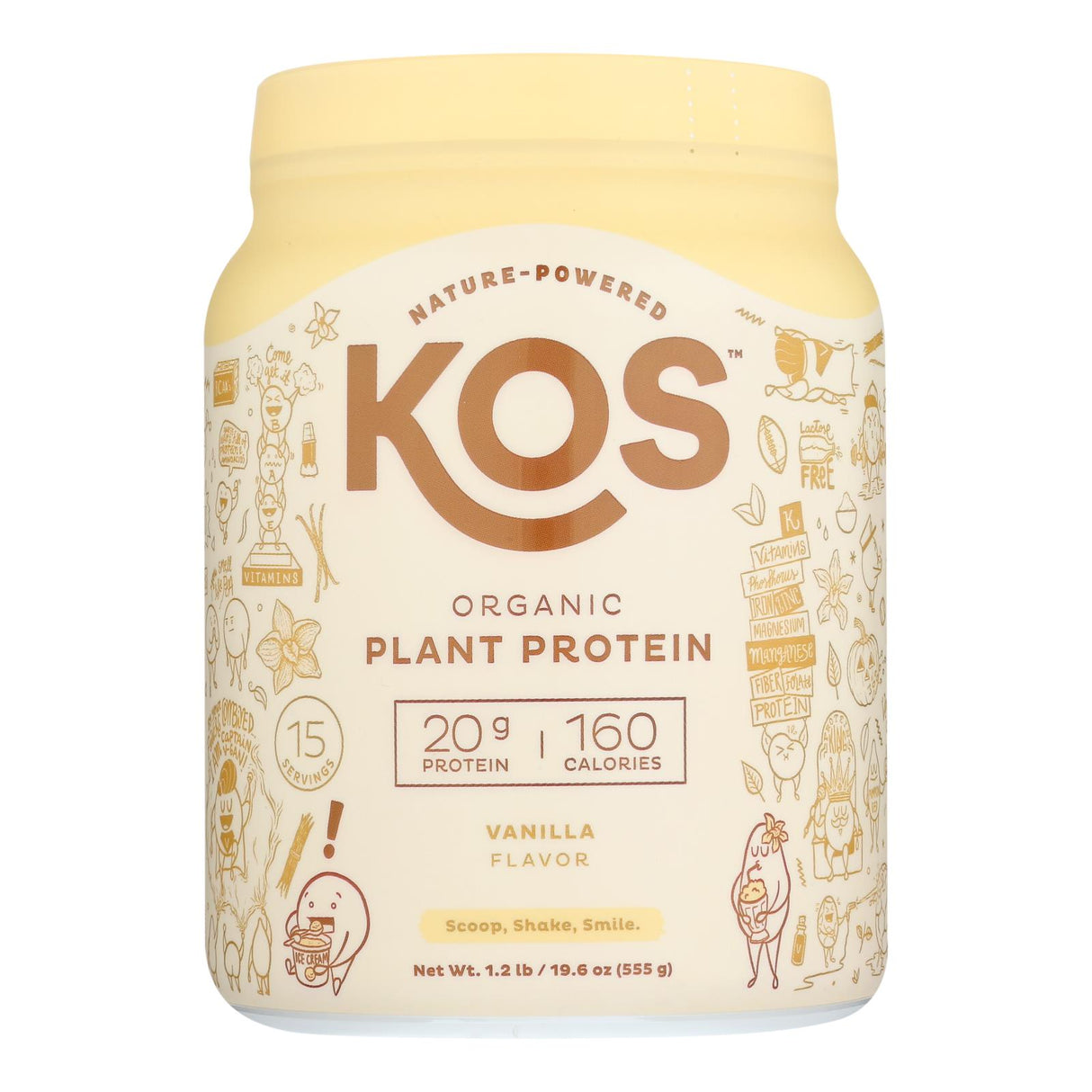 Kos Vanilla Protein Powder - 20.6 oz - Cozy Farm