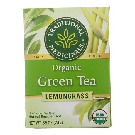 Traditional Medicinals Organic Golden Green Tea Single Serving Tea Bags, 16 Count - Cozy Farm 