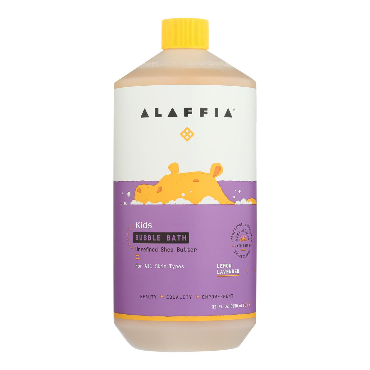 Alaffia Everyday Lemon Lavender Bubble Bath | Nourishing and Relaxing | 32 Fl Oz - Cozy Farm