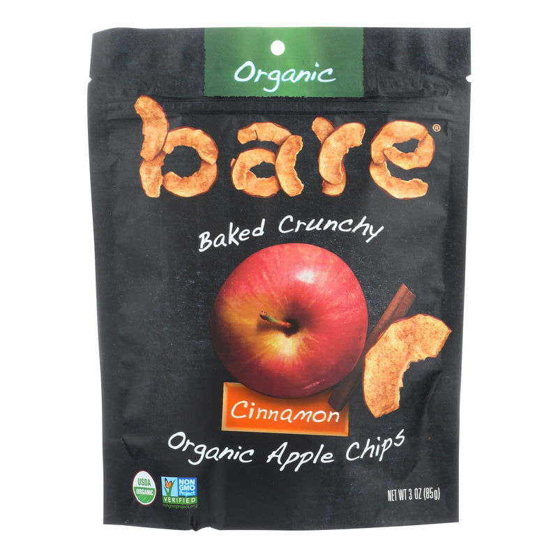 Bare Fruit Simply Cinnamon Organic Crunchy Apple Chips (Pack of 12, 3 Oz Each) - Cozy Farm 