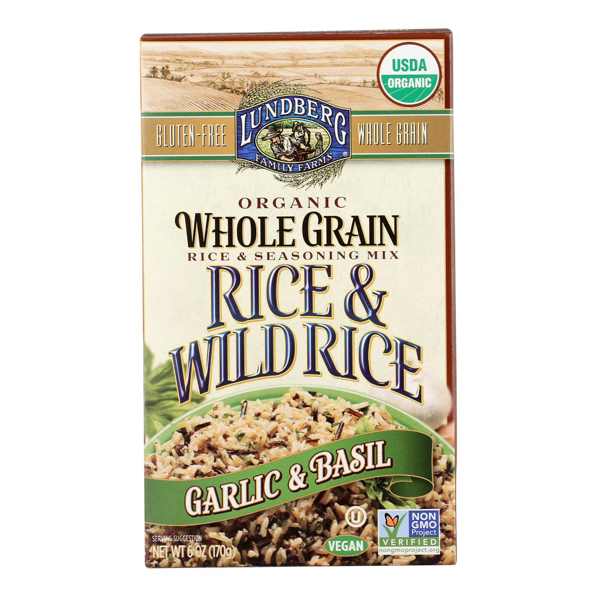 Lundberg Family Farms Whole Grain & Wild Rice Mega Pack (6 - 6 oz. Bags) - Cozy Farm