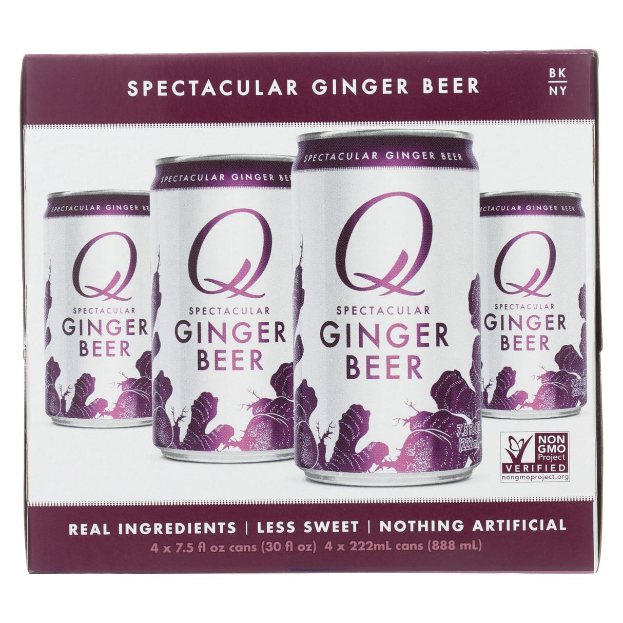 Q Drinks Ginger Beer 6-Pack - 4/7.5fl Oz Cans - Cozy Farm