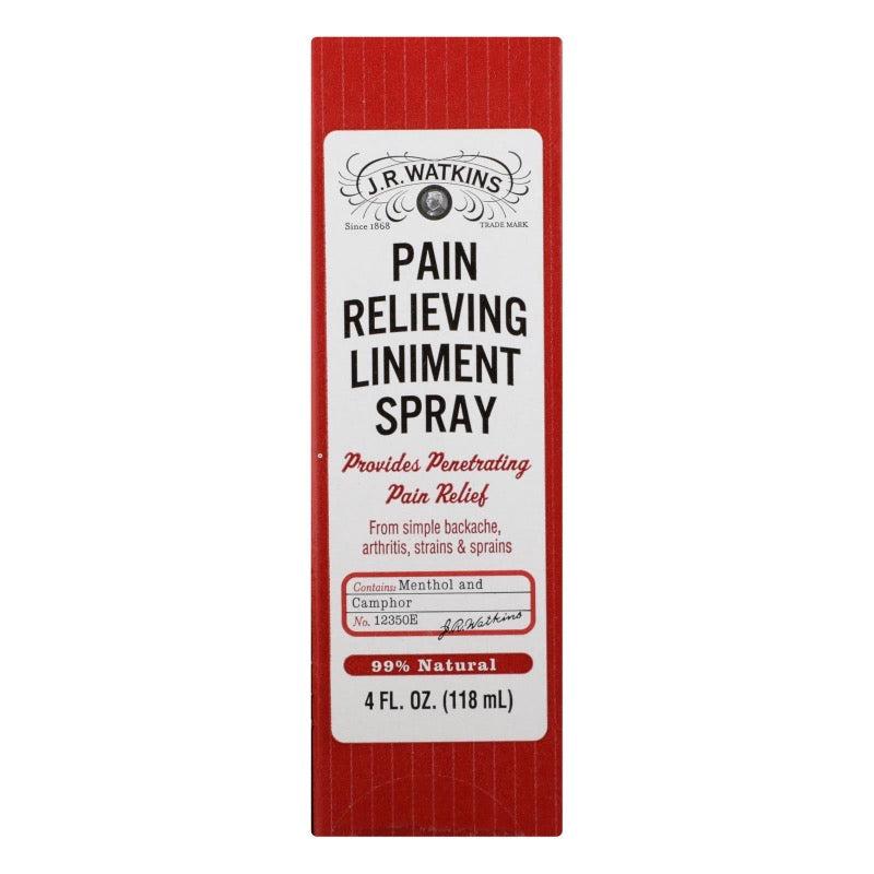 J.R. Watkins Natural Pain-Relieving Liniment Spray, 4 oz - Cozy Farm