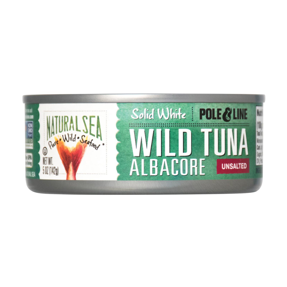 Natural Sea Unsalted Solid White Wild Albacore Tuna (12 - 5 Oz. Cans) - Cozy Farm
