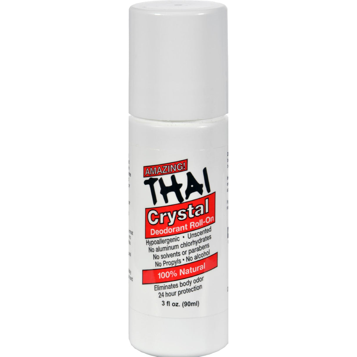 Thai Crystal Natural Mineral Salt Deodorant Roll-on (3 Oz.) - Cozy Farm