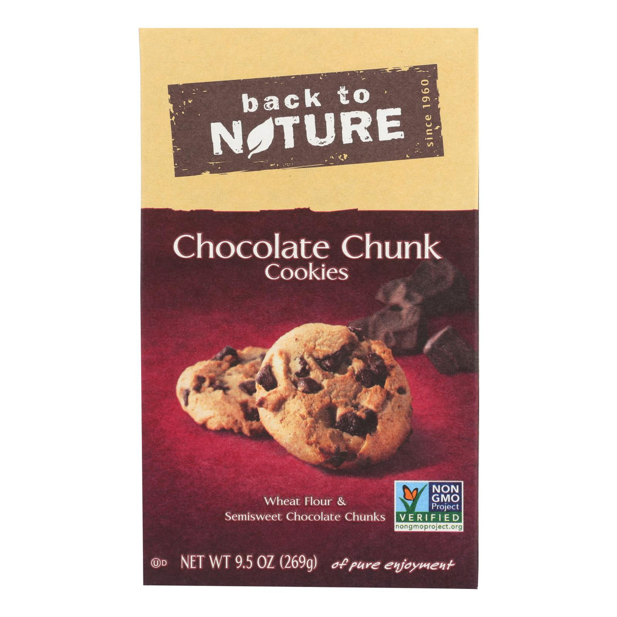 Back to Nature Chocolate Chunk Cookies, 6 count x 9.5 oz - Cozy Farm