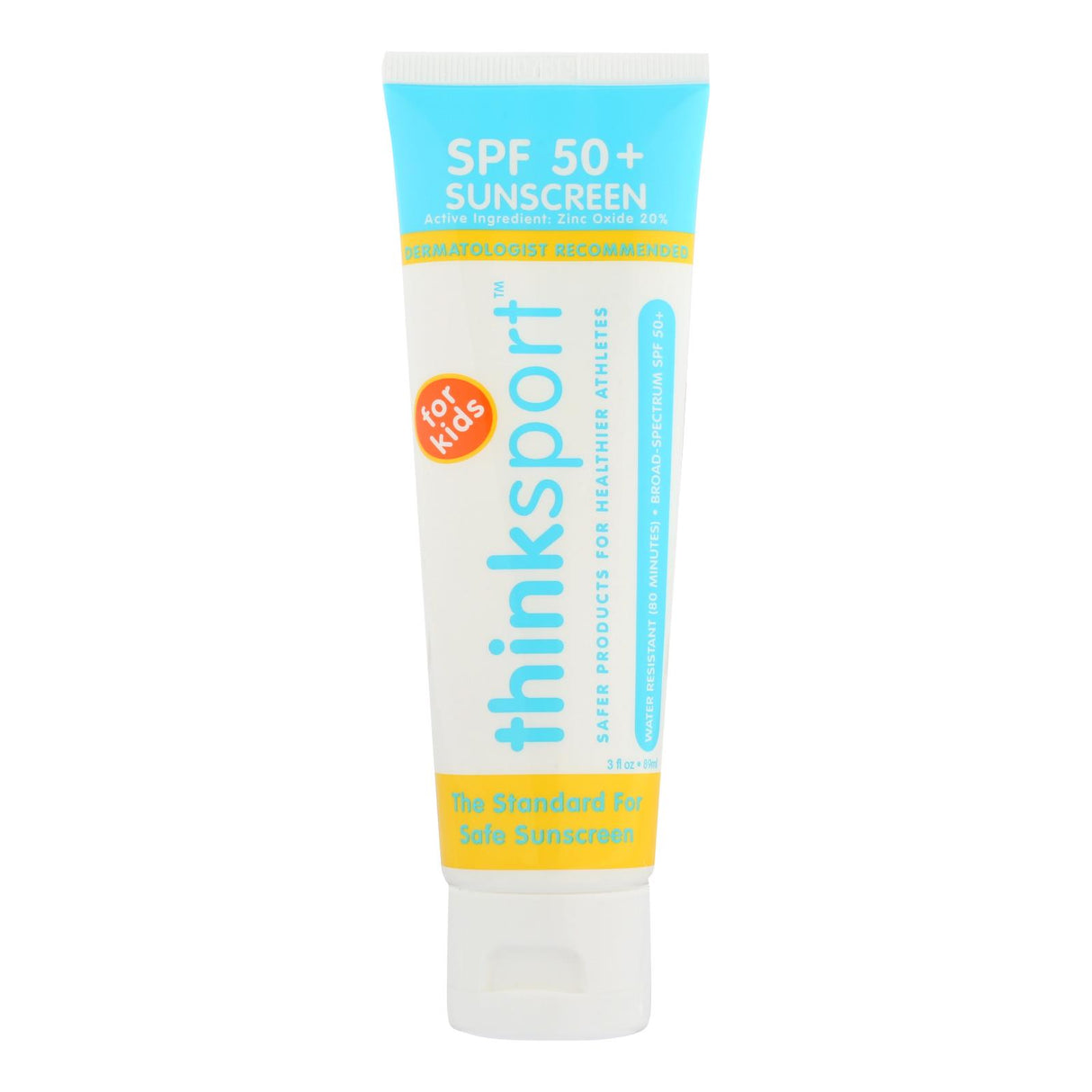 Thinksport Mineral Kids Sunscreen - Safe and Effective, SPF 50+, 3-Pack - Cozy Farm