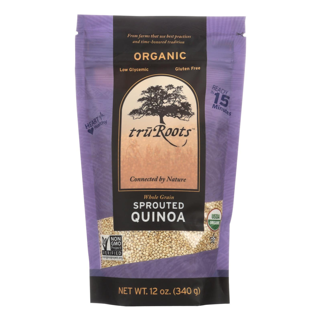 Truroots Organic Trio Quinoa Accents Sprouted Quinoa, 6-Pack of 12 Oz Bags - Cozy Farm