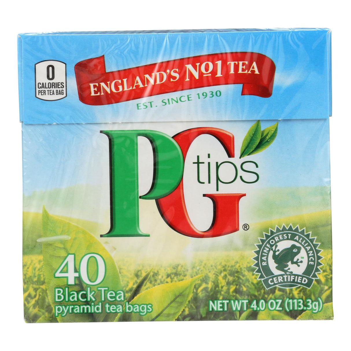 PG Tips Black Tea (Pack of 6) - Pyramid - 40 Bags - Cozy Farm
