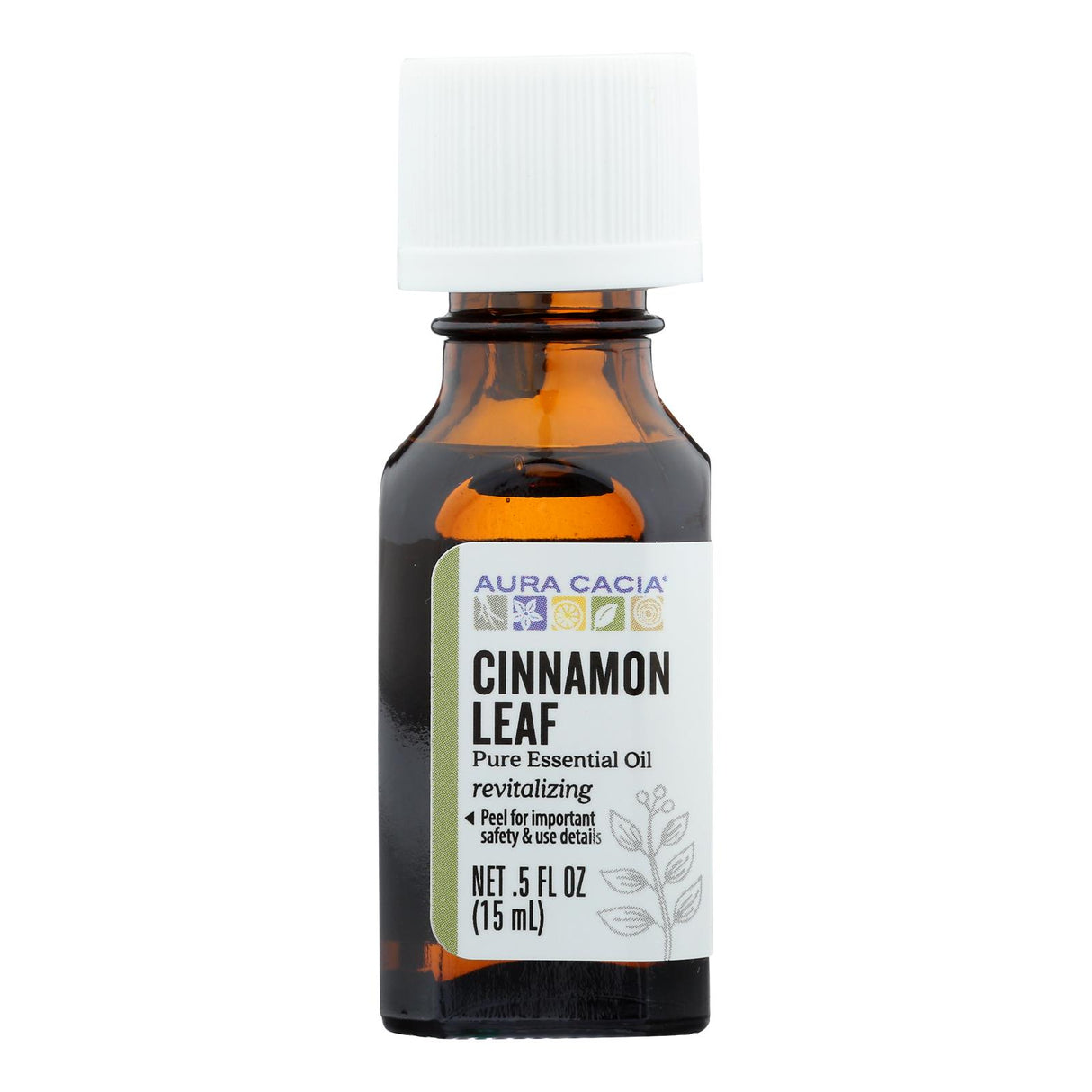 Aura Cacia Pure Essential Oil Cinnamon Leaf, 0.5 Fl Oz - Cozy Farm
