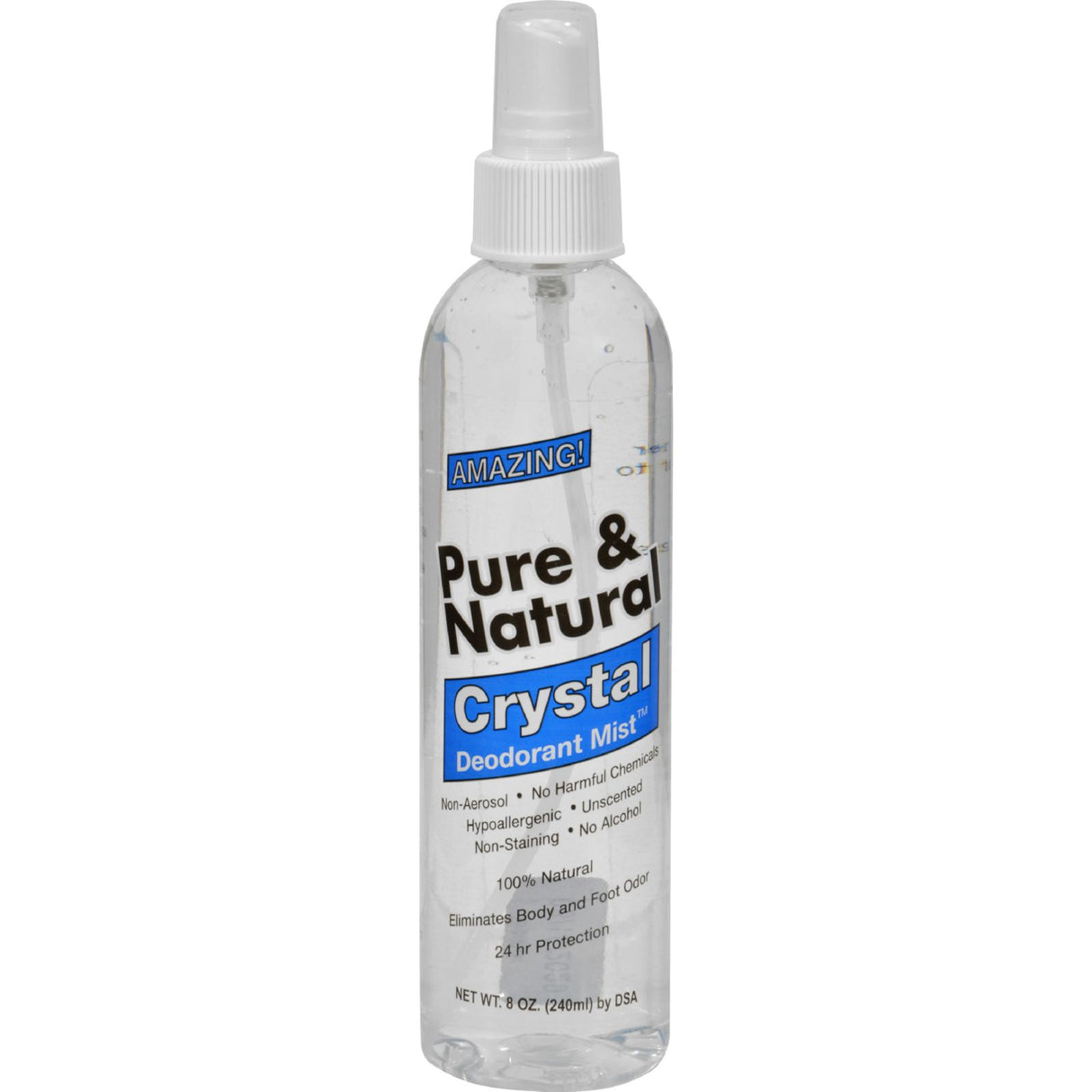 Thai Deodorant Stone Pure Natural Crystal Deodorant Mist - 8 Fl. Oz - Cozy Farm