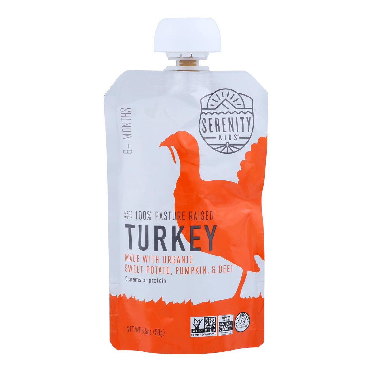 Serenity Kids Poch Turkey Pot Pie 6 Pack (3.5 Oz Each) - Cozy Farm