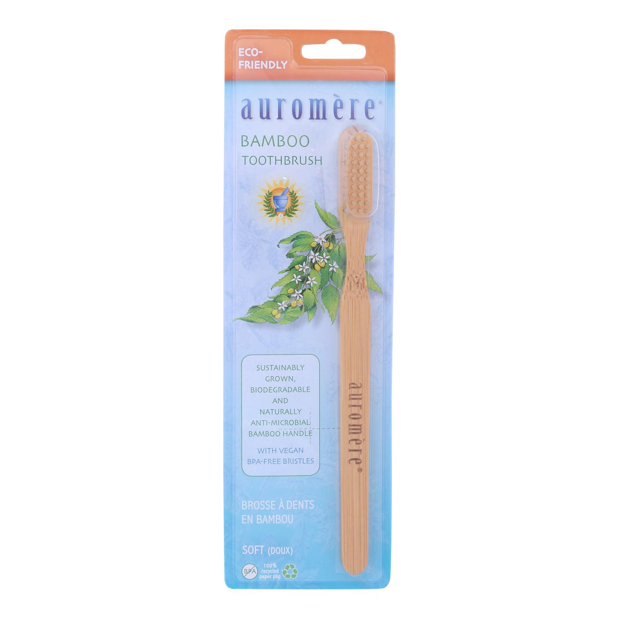 Auromere Sustainable Bamboo Toothbrush, 6-Pack - Cozy Farm