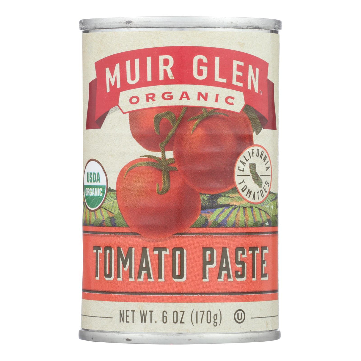 Muir Glen 100% Organic Tomato Paste, 6 Oz. (Pack of 24) - Cozy Farm