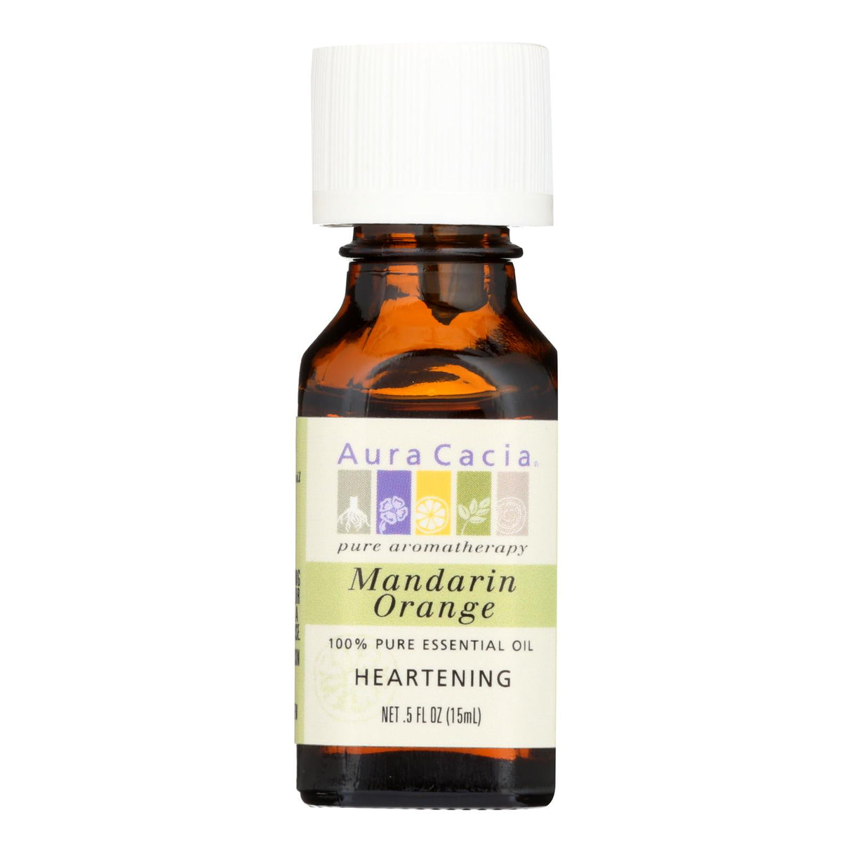 Aura Cacia Mandarin Orange Essential Oil, 100% Pure, 0.5 Fl Oz - Cozy Farm