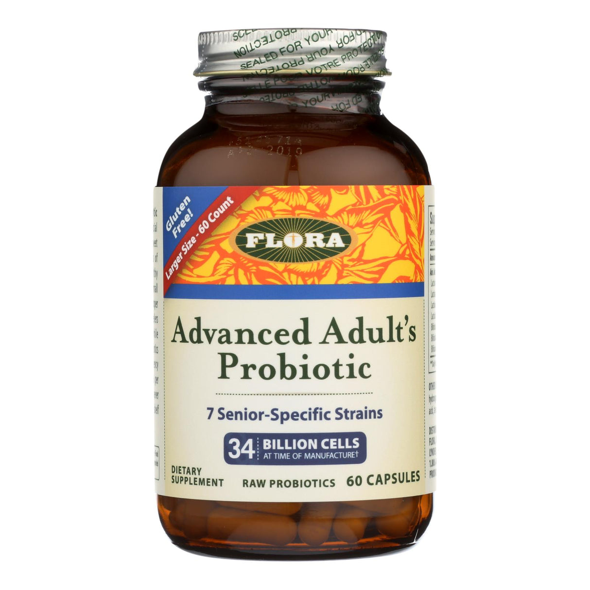 Flora Advanced Adult Probiotics for Digestive Health - 60 Caplets - Cozy Farm