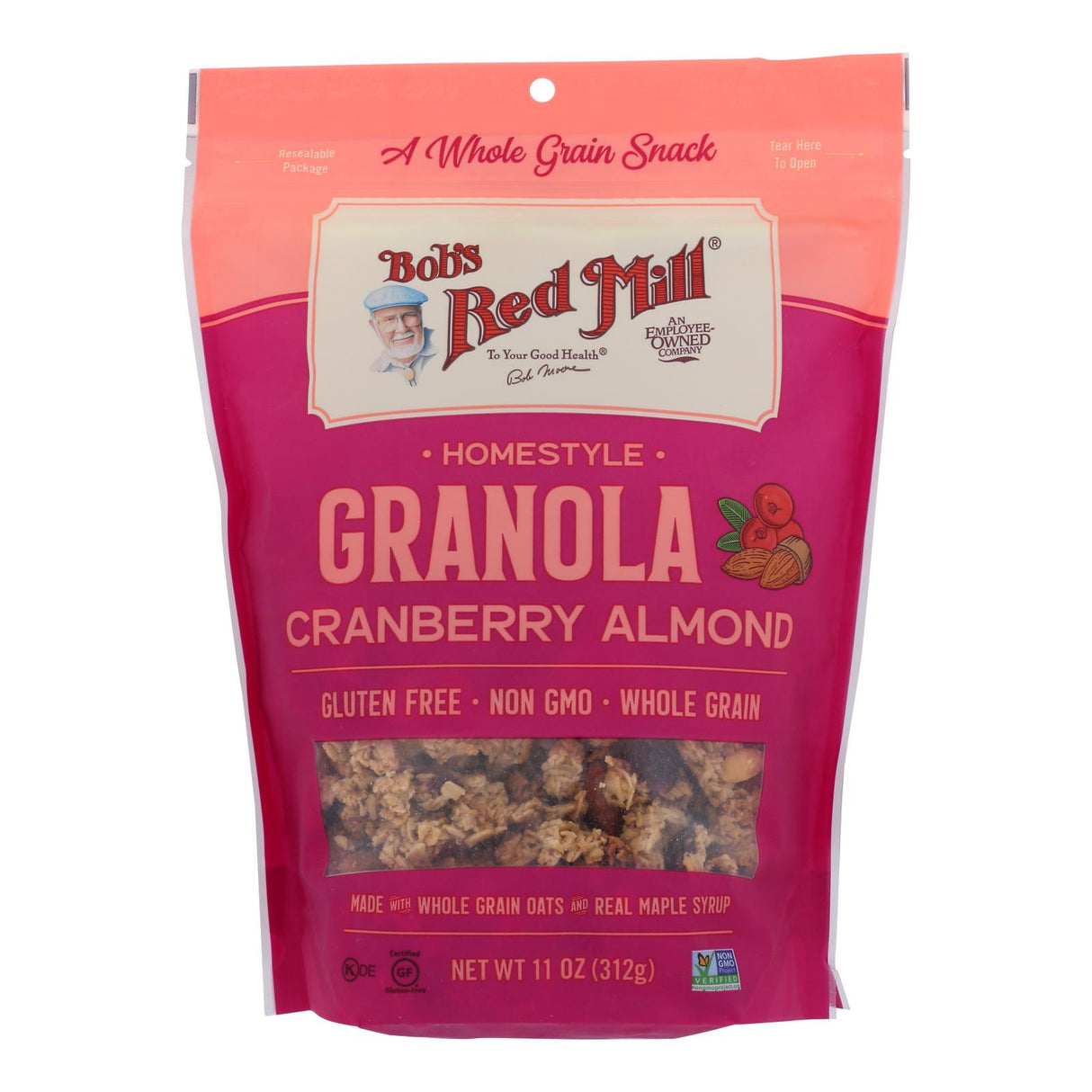 Bob's Red Mill Granola Cranberry Almond, 6-Pack (11 Oz.) - Cozy Farm