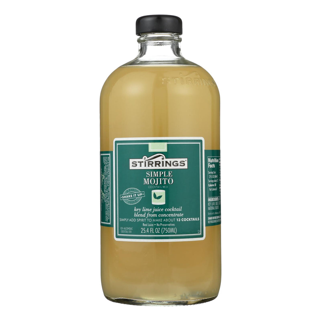 Stirrings Mojito Cocktail Mixer, Ready-to-Serve, 750 mL (Pack of 6) - Cozy Farm