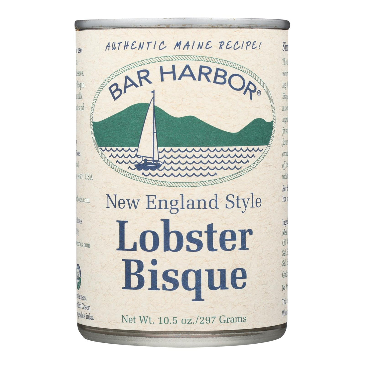 Bar Harbor New England Lobster Bisque, Creamy Rich Soup, Pack of 6 - 10.5 Oz. - Cozy Farm