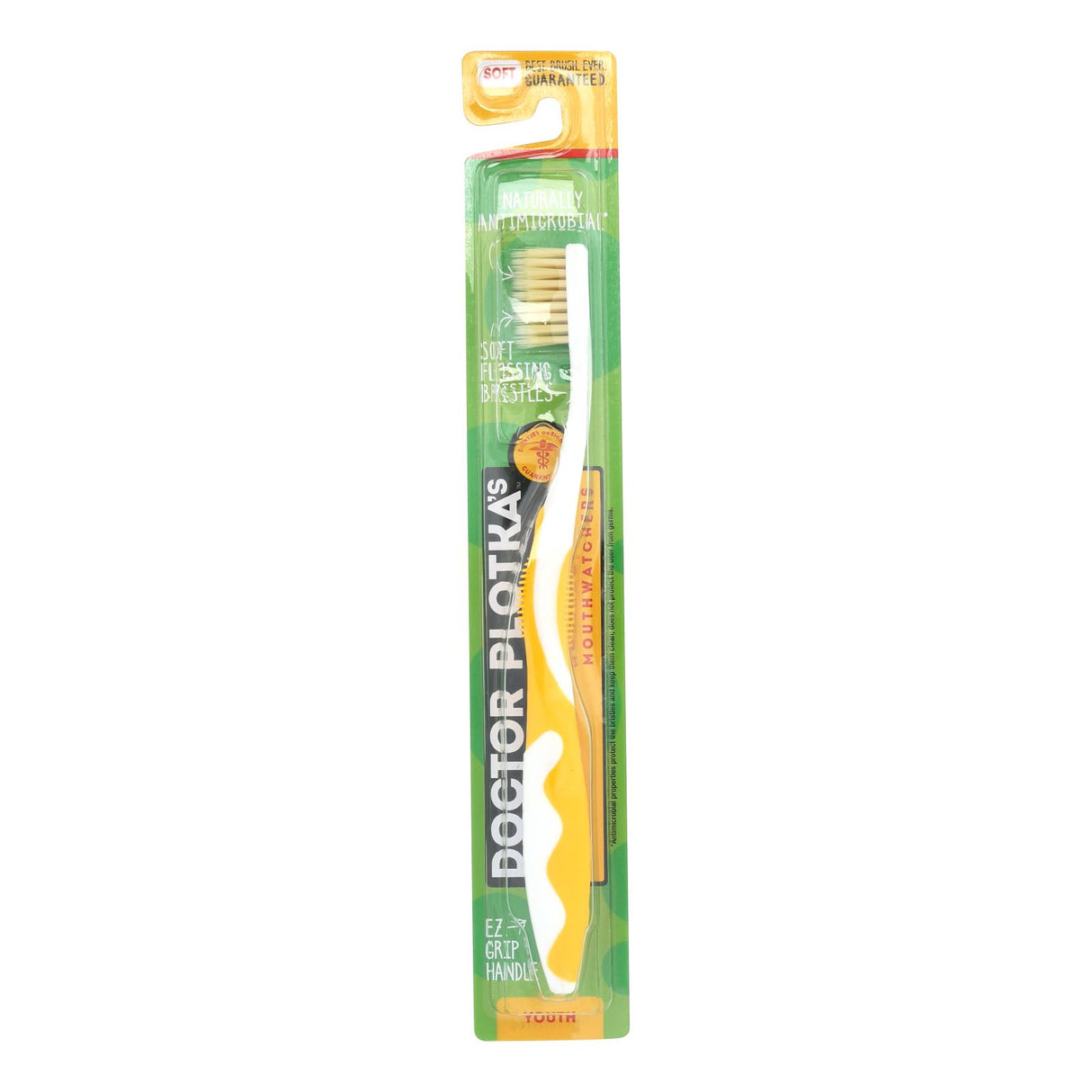 Youth Yellow Mouth Watchers Toothbrush - Cozy Farm