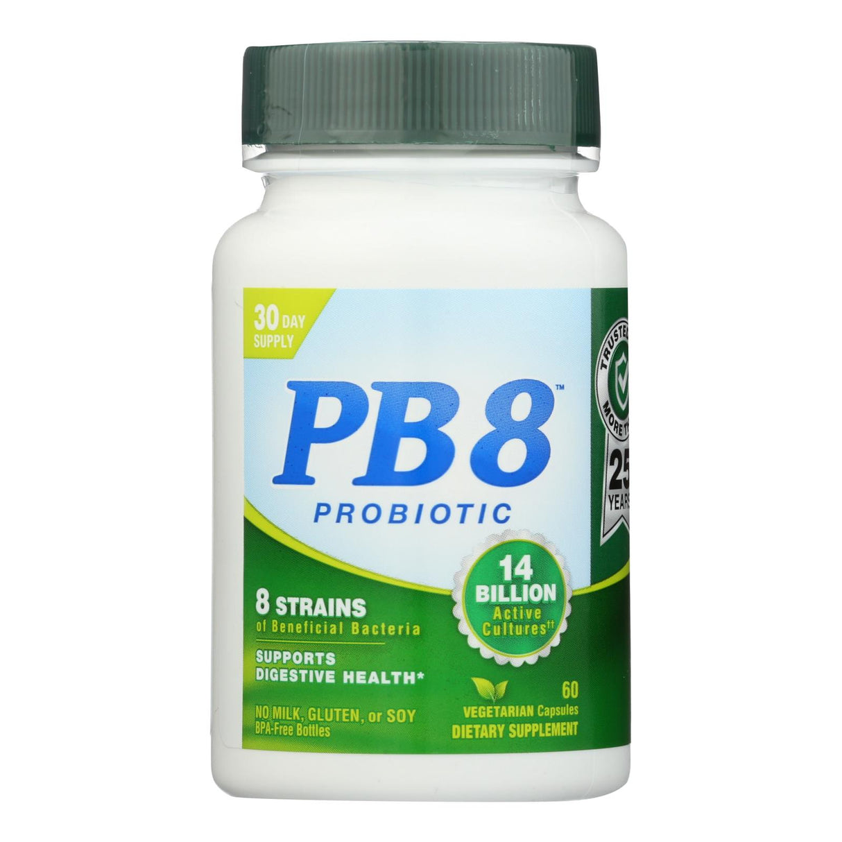 Nutrition Now PB8 Probiotic Acidophilus For Life - 500 mg, 60 Vegetarian Capsules - Cozy Farm