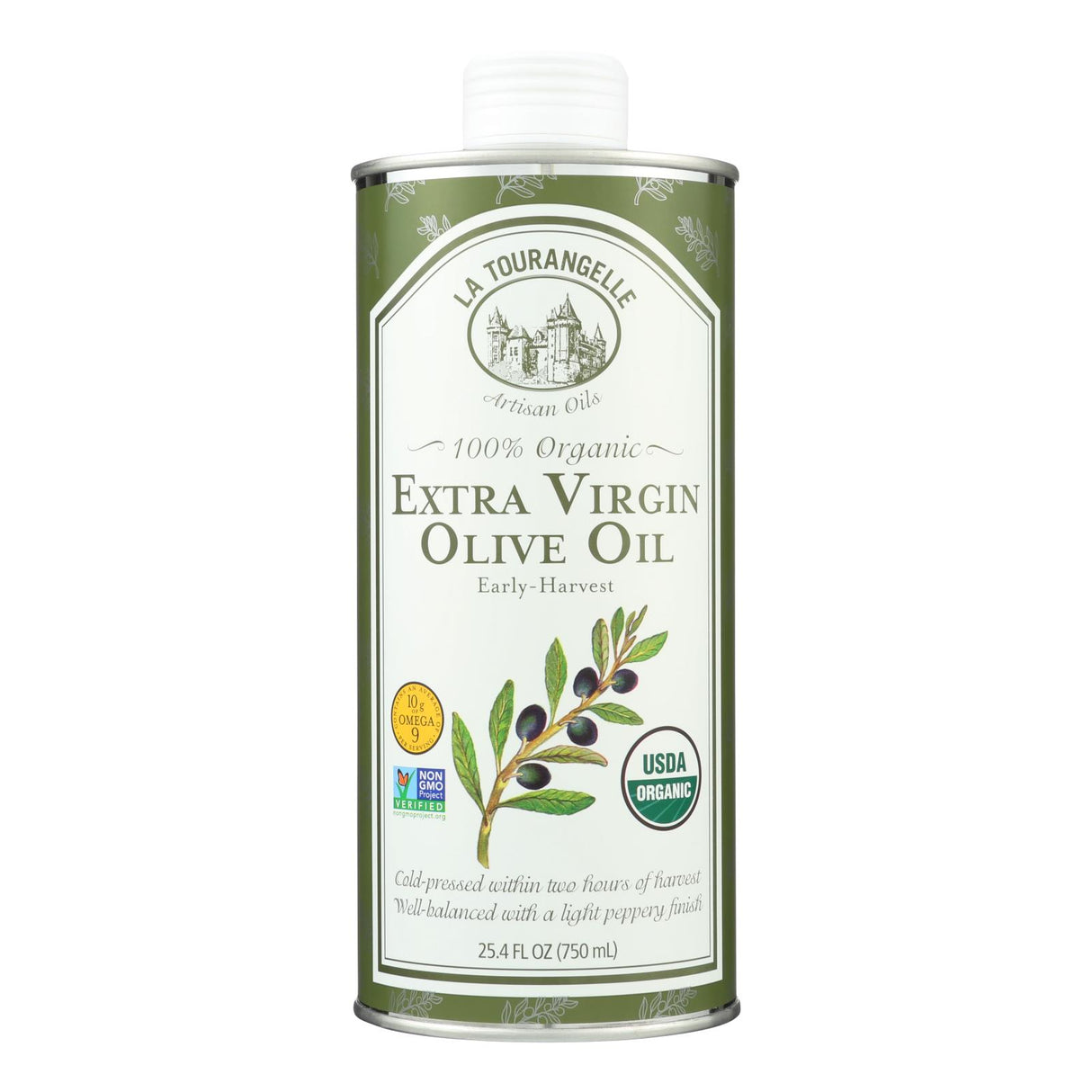 La Tourangelle Extra Virgin Olive Oil, Organic, 25.4 Fl Oz, Pack of 6 - Cozy Farm