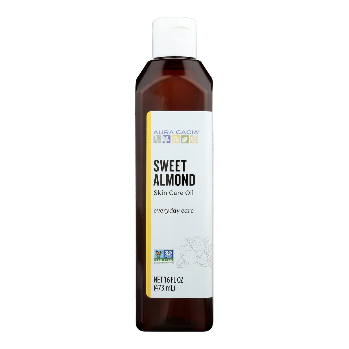 Aura Cacia Sweet Almond Natural Skin Care Oil, 16 Fl Oz - Cozy Farm