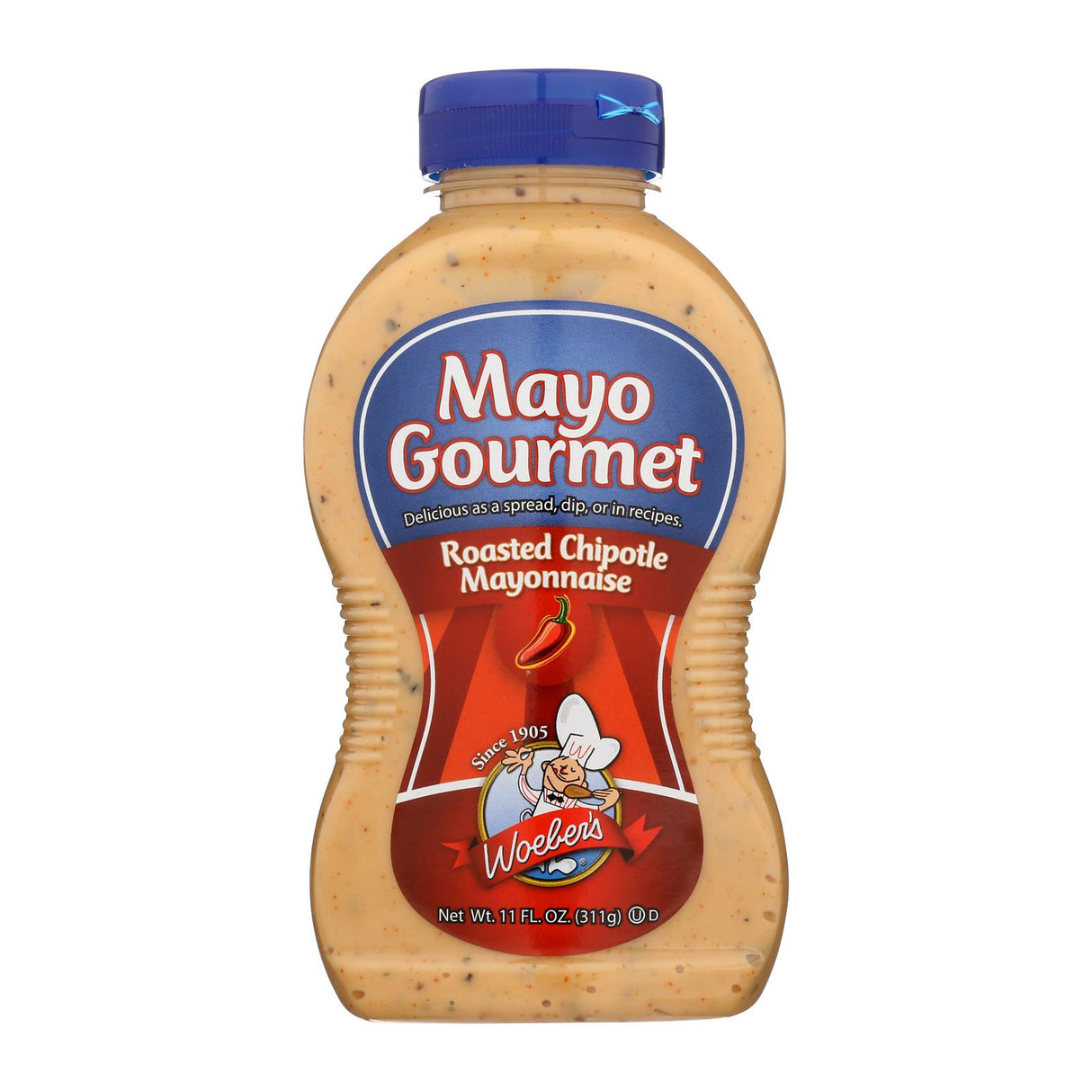 Gourmet Roasted Chipotle Mayonnaise, Adds Zesty Flavor to Dishes (Pack of 6 - 11 Oz.) - Cozy Farm