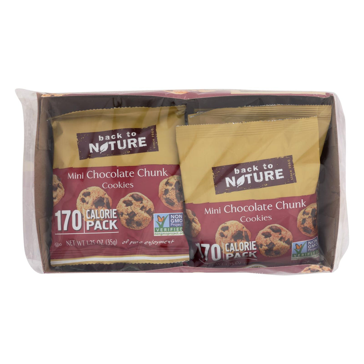 Back To Nature Mini Chocolate Chunk Cookies (Pack of 4) - Cozy Farm