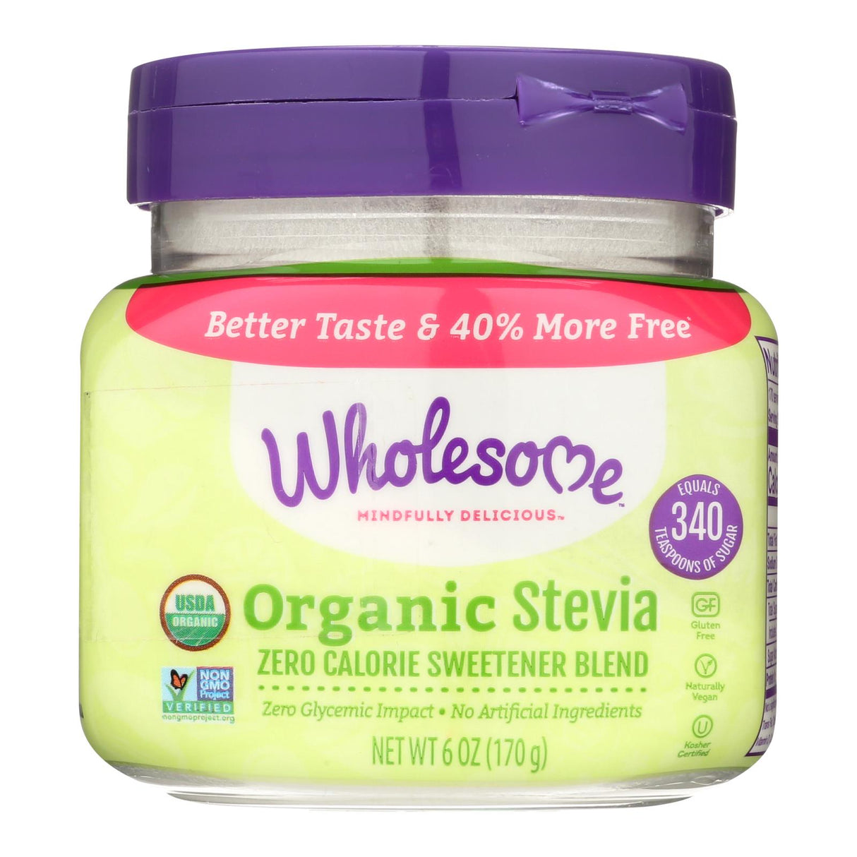 Wholesome! Organic Stevia Extract Sweetener (Pack of 6 - 6 Oz.) - Cozy Farm