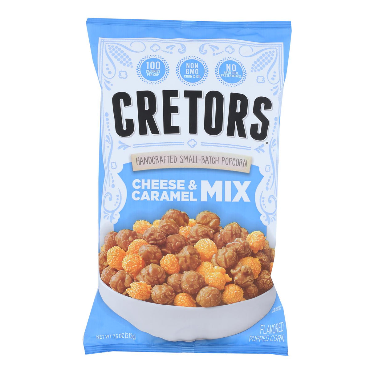 G.H. Cretors Chicago Mix Caramel and Cheese Popcorn, 7.5 Ounce (Pack of 12) - Cozy Farm